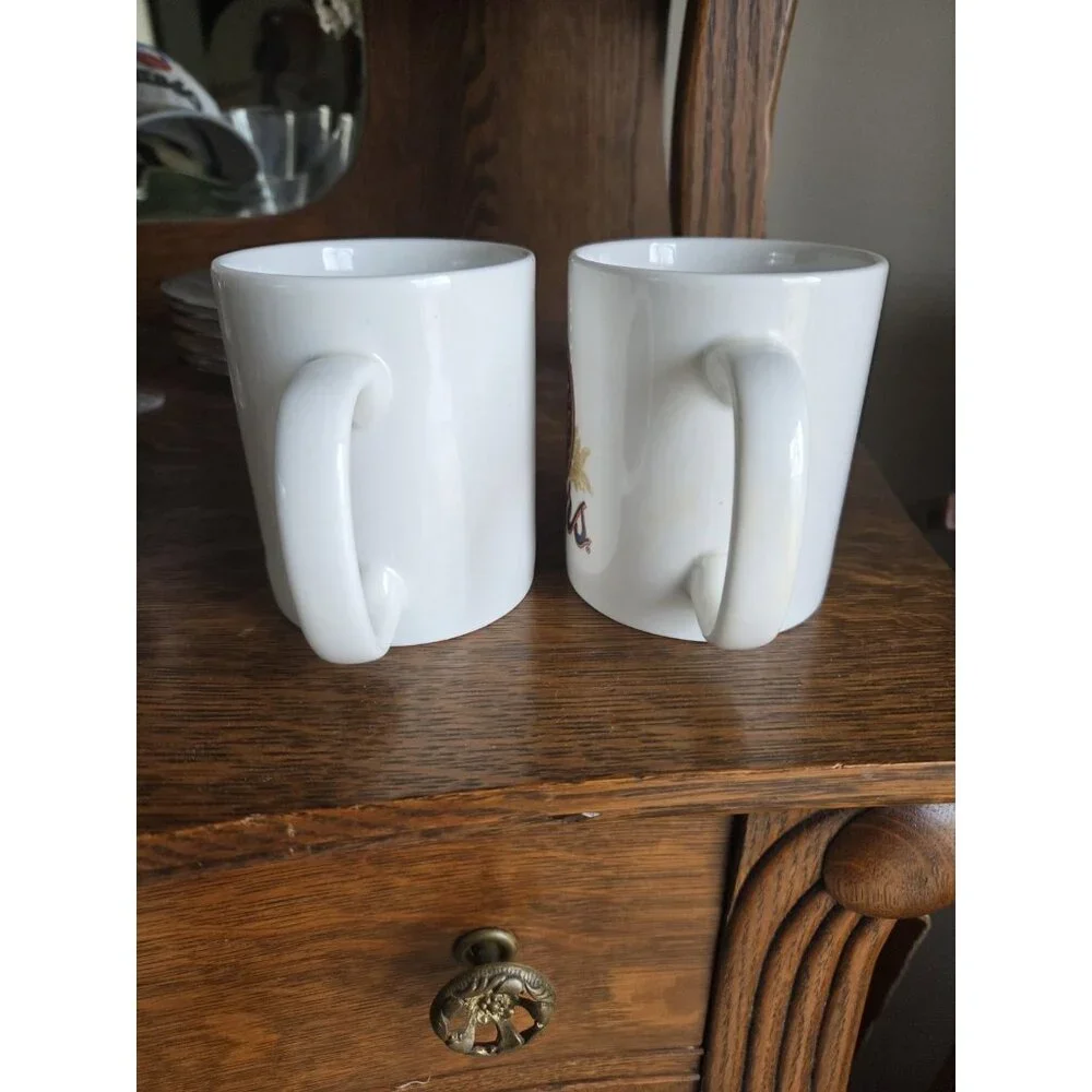 Pair Vintage SMI Creations Advertising Coors Beer 12 Oz Ceramic Coffee‎ Mug Cup